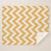 Yellow Zickzack Zigzag Muster Sherpadecke (Vorderseite (Horizontal))