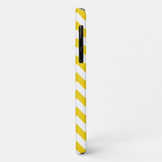 Yellow Zigzag, gelb Zickzack, geometrisches Muster Case-Mate iPhone Hülle (Hinten/Links)