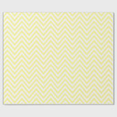 Yellow Zigzag, gelb Zickzack, geometrisches Muster Geschenkpapier (Flach)