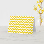 Yellow Zigzag, gelb Zickzack, geometrisches Muster Karte (Gelbe Blume)