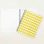 Yellow Zigzag, gelb Zickzack, geometrisches Muster Planer (Anzeige)