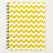 Yellow Zigzag, gelb Zickzack, geometrisches Muster Planer (Vorderseite)