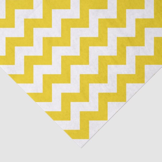 Yellow Zigzag, gelb Zickzack, geometrisches Muster Seidenpapier (Ausschnitt)