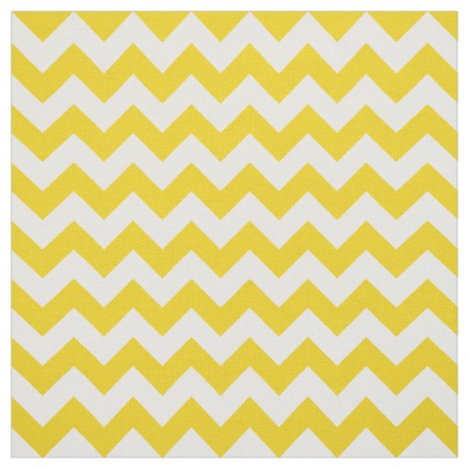 Yellow Zigzag, gelb Zickzack, geometrisches Muster Stoff (Muster)