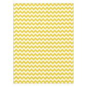 Yellow Zigzag, gelb Zickzack, geometrisches Muster Tischdecke (Vorderseite)