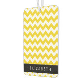 Yellow Zigzag, gelb Zickzack, Ihr Name Autolufterfrischer (Links)