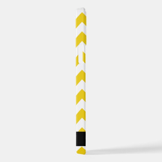 Yellow Zigzag, gelb Zickzack, Ihr Name iPhone Hülle (Rechte Seite)