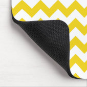 Yellow Zigzag, gelb Zickzack, Ihr Name Mousepad (Ecke)