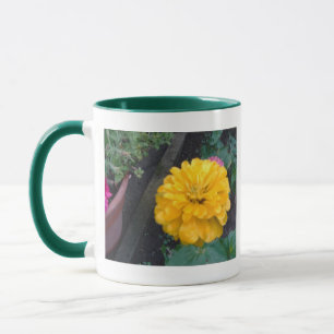 Yellow Zinnia Tasse