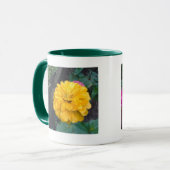 Yellow Zinnia Tasse (Vorderseite Links)