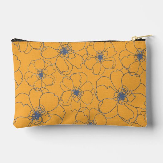Yellow Zipper Pouch Zubehörtasche (Rückseite)