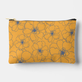 Yellow Zipper Pouch Zubehörtasche