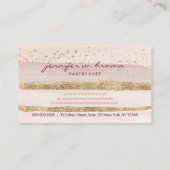 Yellow Zuhause baking Online-Leckerei Visitenkarte (Rückseite)