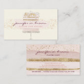 Yellow Zuhause baking Online-Leckerei Visitenkarte (Vorne/Hinten)