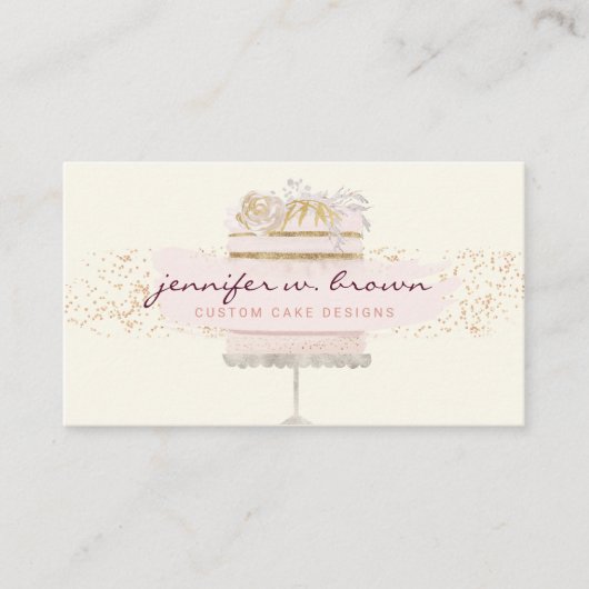 Yellow Zuhause baking Online-Leckerei Visitenkarte (Vorderseite)