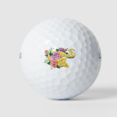 YellowAlbino Ball Python Golf Ball (Vorderseite)