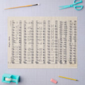 Yellowed Jingle Bells Tissue Paper und Decoupage Seidenpapier (Basteln)