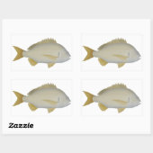 Yellowfin Bream Rechteckiger Aufkleber (Blatt)