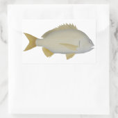 Yellowfin Bream Rechteckiger Aufkleber (Tasche)