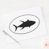 Yellowfin-Thunfisch-Symbol Ovaler Aufkleber (Umschlag)