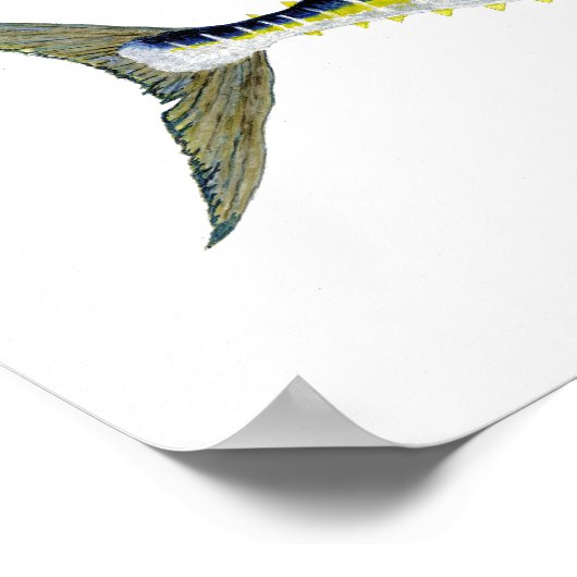 Yellowfin-Tunnel-Artwork Poster (Ecke)