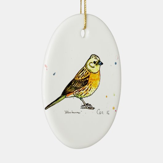 Yellowhammer Vogel Keramikornament (Rechts)