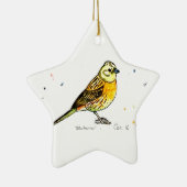 Yellowhammer Vogel Keramikornament (Rechts)