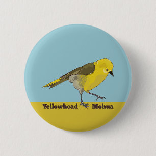 Yellowhead Mohua Button