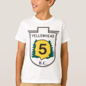 Yellowhead Road Sign T-Shirt (Vorderseite)