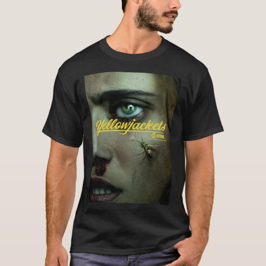 Yellowjacken Closeup Poster T-Shirt (Vorderseite)