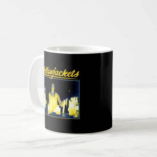 Yellowjacken Kerzenlicht Kaffeetasse (Vorderseite Links)