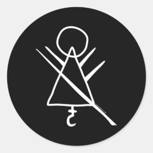 Yellowjacken Rune Runder Aufkleber