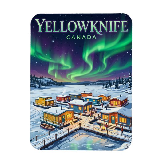 Yellowknife Kanada Magnet (Vertikal)