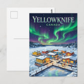 Yellowknife Kanada Postkarte (Vorne/Hinten)