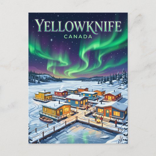 Yellowknife Kanada Postkarte (Vorderseite)