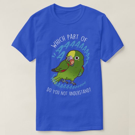 Yellowkrönte Amazon Parrot Aaaa T-Shirt (Design vorne)