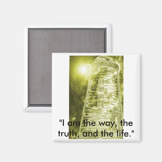 Yellowlighthouse Magnet (Vorderseite/Rückseite)