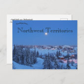 Yellowmesser Northwest Territories Canada at Night Postkarte (Vorne/Hinten)