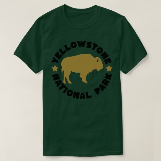 YellowsStone National Park Buffalo TShirt (Design vorne)