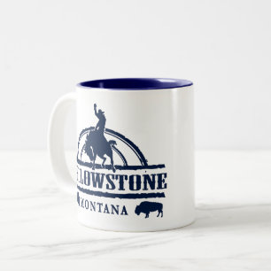 Yellowstomne-Buffalo- Zweifarbige Tasse