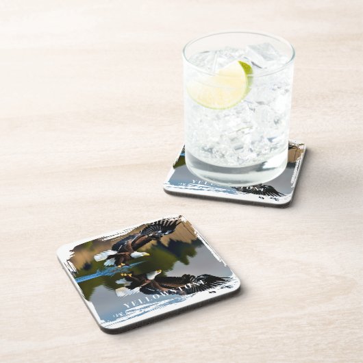 Yellowstone Adlergetränkeküste Getränkeuntersetzer (Rechte Seite)