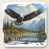 Yellowstone Adlergetränkeküste Getränkeuntersetzer (Vorderseite)