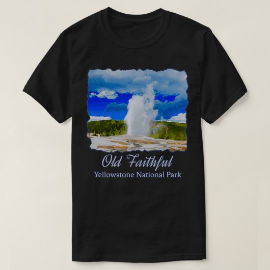 Yellowstone Alter treuer Geyser-Nationalpark T-Shirt (Design vorne)