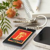 Yellowstone, altes zuverlässiges Werbungs-Plakat Schlüsselanhänger (Vorderseite rechts)