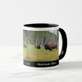 Yellowstone - American Bison - Designer Coffee Tasse (VorderseiteRechts)