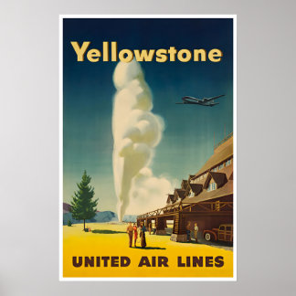 Yellowstone Art National Park Poster United Print