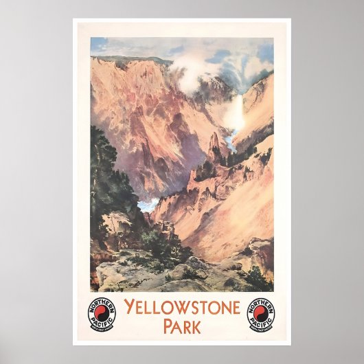 Yellowstone Art National Park Poster Yellowstone (Vorne)