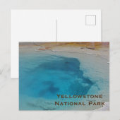Yellowstone Atemberaubend Blue Pool Foto National  Postkarte (Vorne/Hinten)