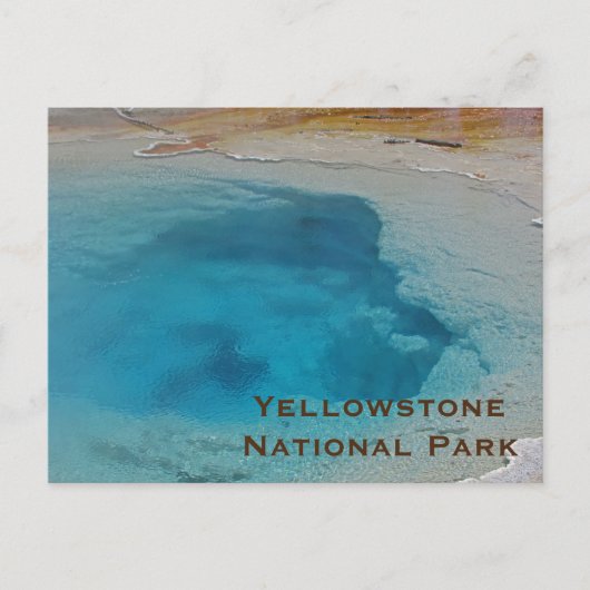 Yellowstone Atemberaubend Blue Pool Foto National  Postkarte (Vorderseite)