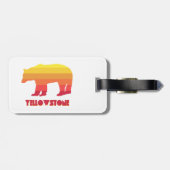 Yellowstone Bär Gepäckanhänger (Rückseite horizontal)